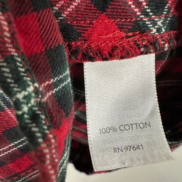 J. Jill Uncommon Threads Womens Flannel Plaid Button Down Shirt Blouse XS Petite - Picture 6 of 7